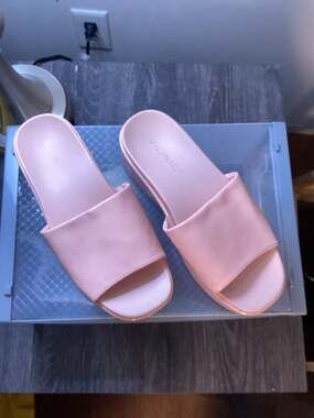Vionic Trista Roze Platform Slide Sandal